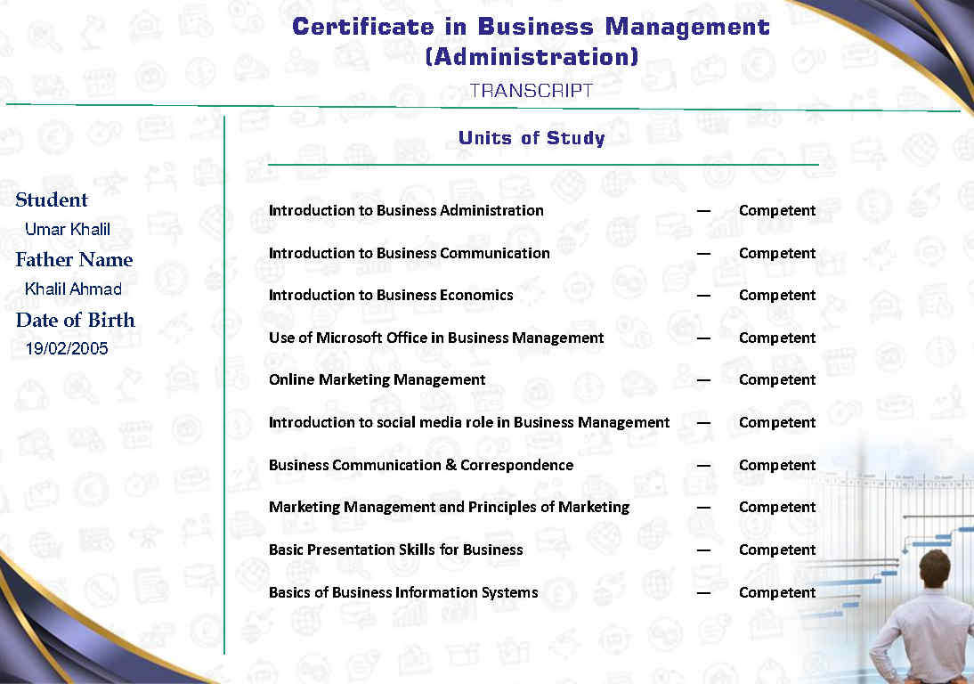 Certificate in Business Management _ CSMS _ Umar Khalil_Page2